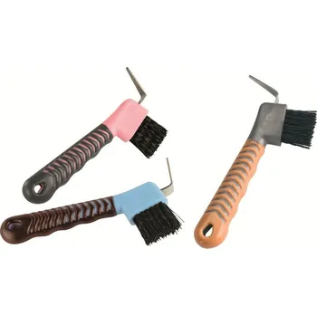 Čištění pro koně Háček na kopyta s gumovou ručkou