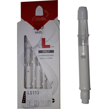 Příslušenství pro šipky Násadky na šipky L-Style Straight Spin 260 otočné, bílé, tweenie, 40mm