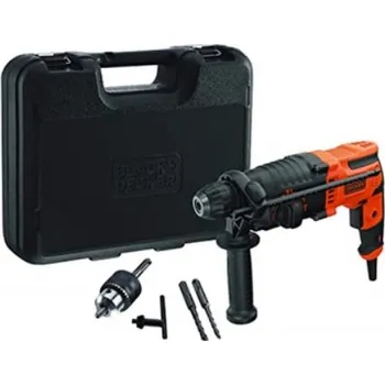 Pneumatické kladivo BLACK+DECKER Kombinované pneumativké kladivo 650W v kufru BEHS01K