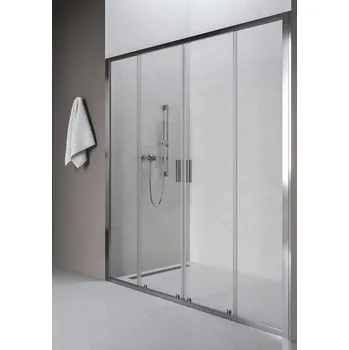 Sprchové dveře Ravak Blix II Sprchové dveře 170 cm, 4-dílné, transparent/Alu lesk NBLDP4-170 0YMV0C00Z1