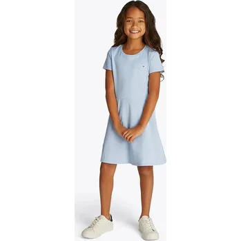 Dámské oblečení Dětské bavlněné šaty Tommy Hilfiger KG0KG08487.104.122.PPYA modrá 05X, vel. 110