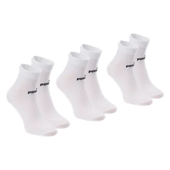 Pánské ponožky Ponožky PUMA PUMA QUARTER-V 3P 94710804 – Bílá 39/42