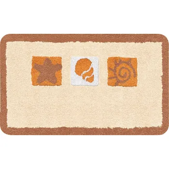 Koupelnová předložka Beige koupelnový kobereček KLENE WOLKE Beach 70 x 120 cm