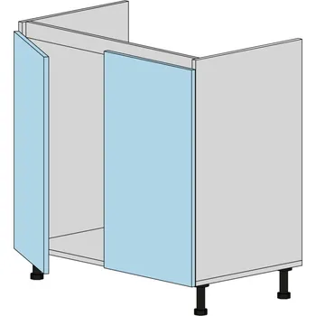 Kuchyňská skříňka Slevadoma Spodní skříňka NS-80-NM Barva dvířek: dub sonoma, Barva korpusu: wenge