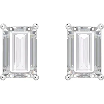 Náušnice Luster White Topaz - stříbrné náušnice s bílým topazem