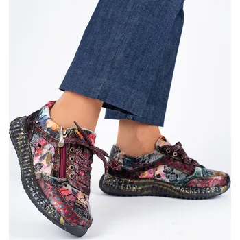 Dámské sandále Dámské barevné tenisky Laura Vita Burton 1123 Framboise Velikost: 40