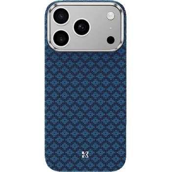 Pouzdro na mobilní telefon Benks magnetické kevlarové pouzdro Armor Air Armor Grid s kovovým rámem 600D (0069) pro iPhone 17 Pro modré