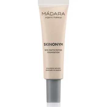 Přípravek na tvář MÁDARA Skinonym Semi-Matte Peptide dlouhotrvající make-up s peptidy odstín #15 Stone 30 ml