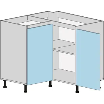 Kuchyňská skříňka Slevadoma Spodní skříňka NS-U1-N | NAZIR Barva dvířek: dub kraft - bílý, Barva korpusu: bílá
