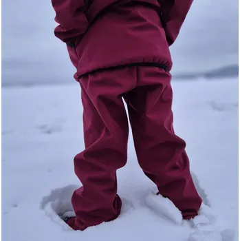 Chlapecké kalhoty Yháček Softshellové kalhoty s beránkem Yháček, bordó Velikost: 128