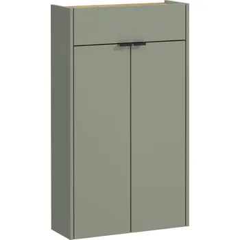 Pastelově zelený závěsný botník Luna 56 x 97 x 22 MDF