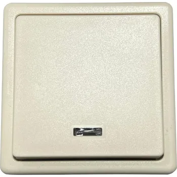 vypínač a zásuvka Spínač kompletní ABB Classic 3553-21289 B2, řazení 1, signalizační doutnavka - tlumená bílá