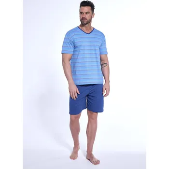 Pánská noční košile CORNETTE Pyžamo pánské VARIOUS 330/42 KR Barva: 330/42, Velikost: L