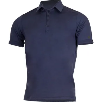 Pánské tričko Lasting LAMEL pánské merino polotriko modrá M