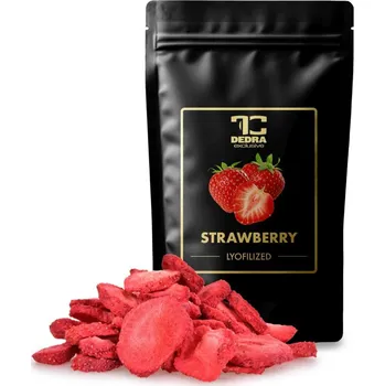 Sušené ovoce Dedra Innovations RUDÉ JAHODY - lyofilizované plátky, ovoce sušené mrazem - 50g