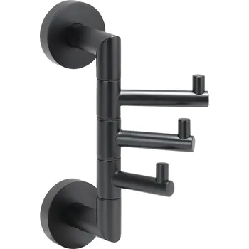 Věšák DARK: Věšák, se 3 háčky, otočný