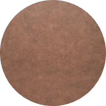 prostírání SCANquilt prostírání SKIN DUO RONDO oříšková+tmavě hnědá kulaté