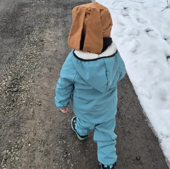 Yháček Softshellové kalhoty s beránkem Yháček, dusty mint Velikost: 86