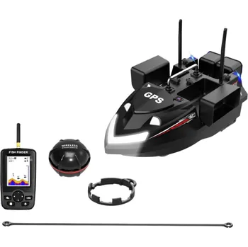 zavážecí lodička Zavážecí loďka s GPS a Sonarem - 4 komory černá