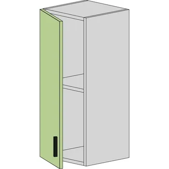 Kuchyňská skříňka Slevadoma Horní skříňka W-30-V MDF Barva dvířek: dub kraft - bílý, Barva korpusu: dub tacho