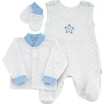 Kojenecké oblečení ESITO | Souprava do porodnice 3 dílná Hvězdička Blue - modrá / 50