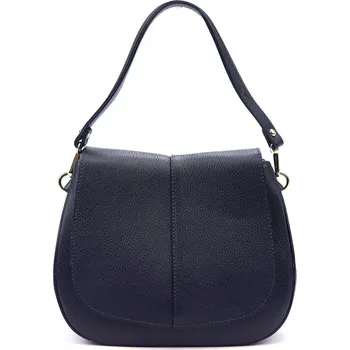 Kabelka Kožená kufříková kabelka Luka 24-033 modrá