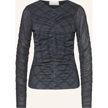 Neo Noir Dlouhé Rukávy Bea Z Mesh, tmavě šedá