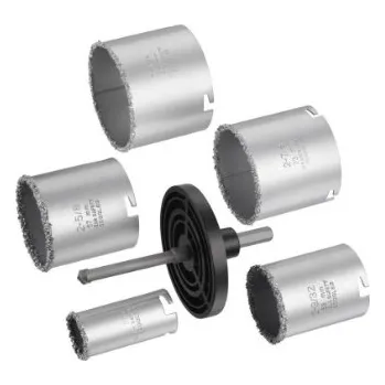 Příslušenství k vrtačce Stanley 5dílná sada děrovek s vrtákem a talířem STA81167