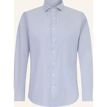 Pánská košile Profuomo Pánská Flanelová Košile Slim Fit, černošedá / bílá, 39