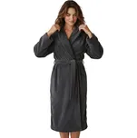 F2F Dámský šedý mikroplyšový župan Barva: Šedá, Velikost: M-L