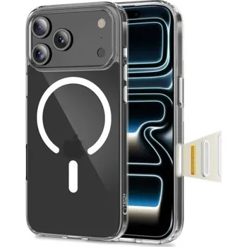 Pouzdro na mobilní telefon Tech-Protect | Tech-Protect FlexAir Hybrid CC MagSafe kryt na iPhone 17 Pro, průsvitný