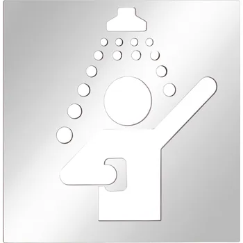 Sprchová hlavice Ikona – Sprcha, čtverec, lesk