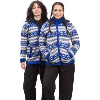 Pletená bunda HIMALAYAN modrá XL