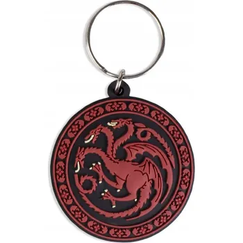 Gumový přívěsek na klíče Game of Thrones|Hra o trůny: Targaryen (5 x 6 cm)
