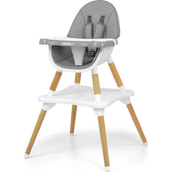 Jídelní židlička Milly Mally 2v1 Malmo šedá