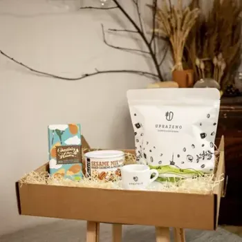 Dárkový potravinový koš Dárkový balíček COFFEE TIME