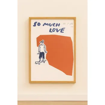 Plakát Paper Collective So Much Love Skateboard, plakát 30 × 40 cm