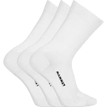 Pánské ponožky Ponožky 3 páry MAMMUT Everyday Crew Socks 3 Pack white-black - 39-41