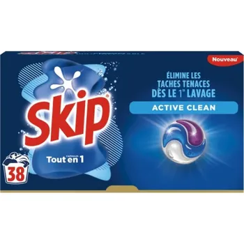 Kapsle na praní Kapsle na praní Skip Tout en 1 Active Clean, 38 ks