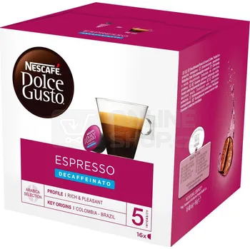 Nescafé Dolce Gusto Espresso Decaffeinato kávové kapsle 16 ks