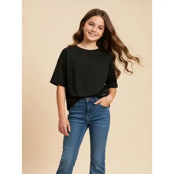 Dívčí tričko Sinsay - Sportovní tričko - černá - 501FV-99X - 501FV-99X-164