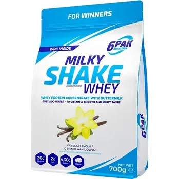 Protein 6PAK Nutrition Milky Shake Whey - 700 g Příchuť: vanilka
