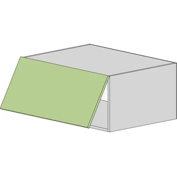 Kuchyňská skříňka Slevadoma Horní skříňka NS-80-AN Barva dvířek: dub truffle, Barva korpusu: bílá