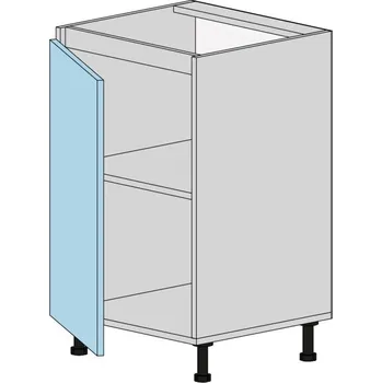 Kuchyňská skříňka Slevadoma Spodní skříňka NS-50-N Barva dvířek: šedá, Barva korpusu: antracit