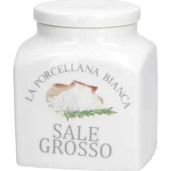 Dóza na potraviny LA PORCELLANA BIANCA Conserva 1,1 l - porcelánová nádoba na sůl