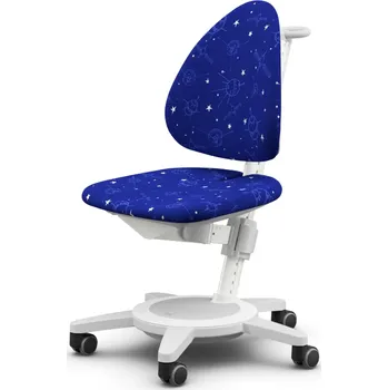 MOLL Dětská rostoucí židle MAXIMO bílá kostra - galaxy Motiv 23