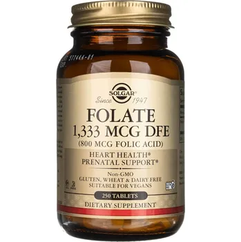 Solgar Folát 1 , 333 mcg DFE ( 800 mcg Kyselina listová ) - 250 tablet