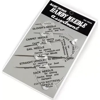 Jehly na kůži, pytlovinu, koberce, matrace - sada 7 ks (Hobby sada jehel na kůži a jiné pevné materiály)