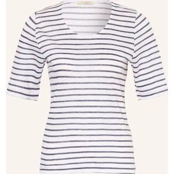 Dámské tričko Lilienfels Dámské Lněné Tričko, bílá / tmavě modrá, 34