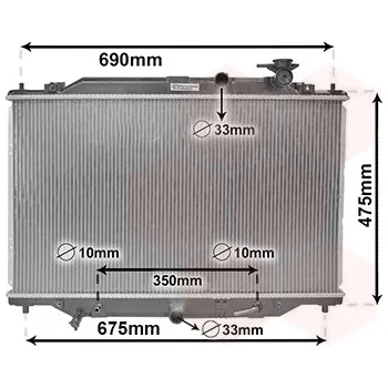 Chladič motoru Chladič vody pro motor VAN WEZEL 27002274